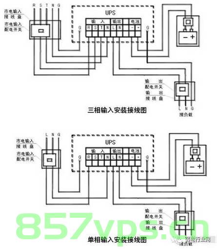 ups主机如何接线（ups主机电源实物接线样图）