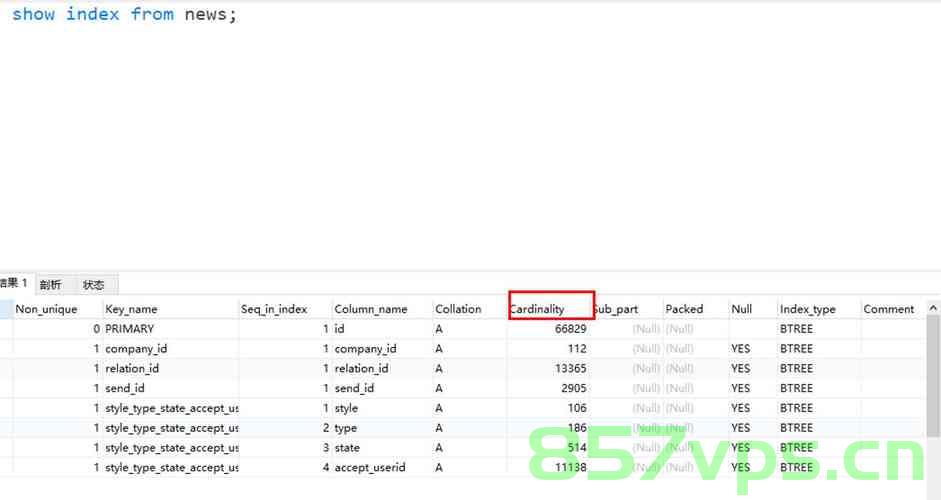 mysql索引里得基数是啥，MySQL索引中的基数解析