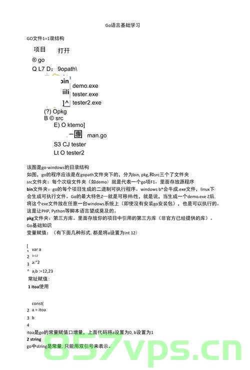 Go语言基础知识学习，Go语言基础入门知识学习指南