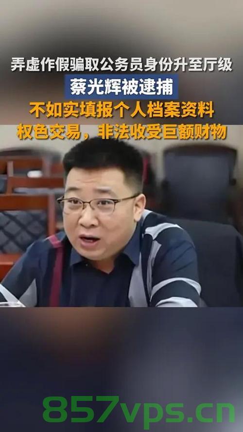 蔡光辉骗取公务员身份升至厅级被捕事件深度剖析智能免费问答EasyAI m.857vps.cn，蔡光辉骗取公务员身份升至厅级被捕事件深度剖析，揭示背后的真相与智能免费问答系统探讨 第1张