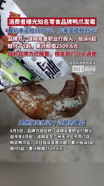消费者曝光知名零食品牌鸭爪发霉事件，质量与安全的警钟智能免费问答EasyAI m.857vps.cn，消费者曝光知名零食品牌鸭爪发霉事件引发质量与安全的警钟，智能问答平台EasyAI关注此事 m.857vps.cn 第2张