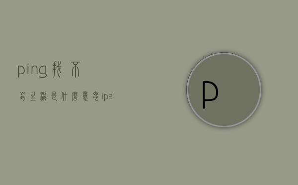 ping找不到主机是什么意思（ipad找不到主机是什么意思），Ping找不到主机及iPad找不到主机含义解析，Ping找不到主机及iPad找不到主机含义解析，原因与解决方案探讨
