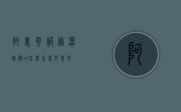 阿里云服务器实例id怎么查看（查看阿里云服务器用户名和密码），如何查看阿里云服务器实例ID及用户名密码，阿里云服务器实例ID及用户名密码查看指南，如何查看阿里云服务器实例ID与用户名密码详解