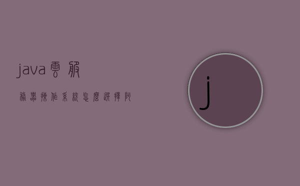 java云服务器操作系统怎么选择（阿里云服务器怎么更换操作系统），Java云服务器操作系统选择指南，如何更换阿里云服务器的操作系统？