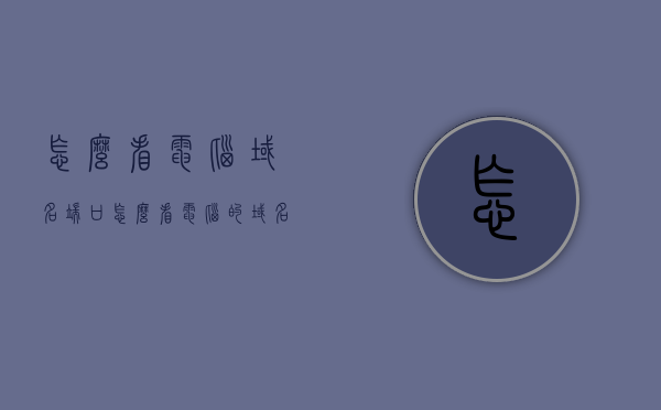 怎么看电脑域名端口（怎么看电脑的域名），如何查看电脑域名端口及域名信息？，如何查看电脑域名端口及域名信息详解，详解，如何查看电脑域名端口及域名信息指南，如何查看电脑域名端口及域名信息详解与指南 第1张