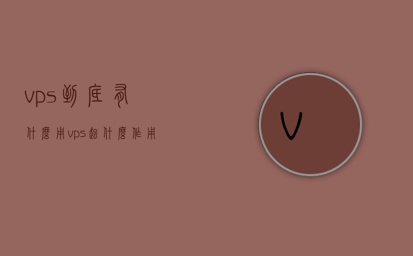 vps到底有什么用（vps起什么作用），VPS的实际作用与应用场景解析，VPS的实际作用与应用场景解析，探究VPS的多元用途与效益