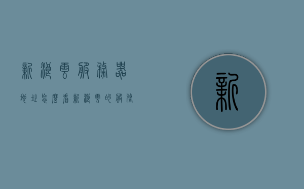 新浪云服务器地址怎么看（新浪云的服务模式是saas），新浪云服务器地址查看指南（服务模式，SaaS）