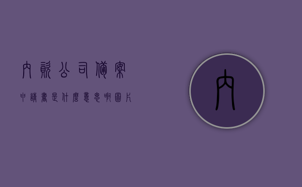内资公司备案申请书是什么意思啊图片（内资公司备案申请书是什么意思啊图片），内资公司备案申请书详解及图解指南