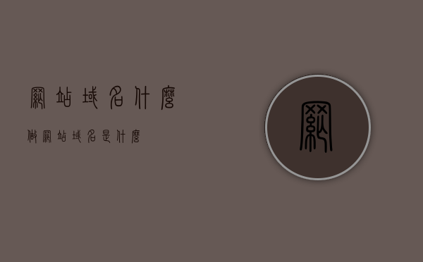 网站域名什么（做网站域名是什么），网站域名的定义与重要性，了解域名构建及其在网站建设中的作用