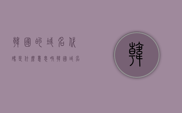 韩国的域名代码是什么意思呀（韩国域名简称），韩国域名代码详解，域名简称的含义与用途，韩国域名代码详解，含义、用途及域名简称的全面解析