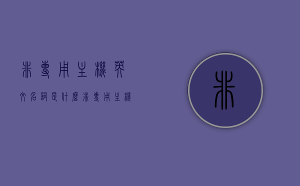 非专用主机英文名词是什么（非专用主机英文名词是什么意思），非专用主机的英文名词及含义解析