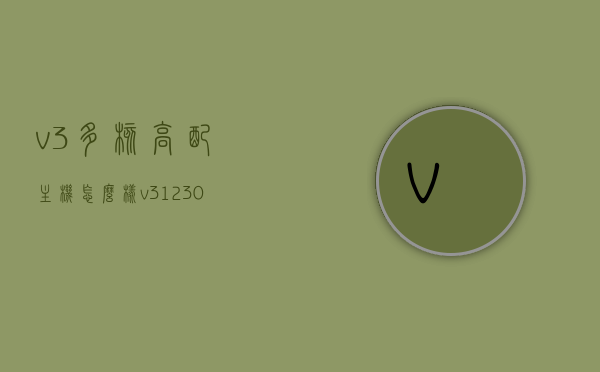 v3多核高配主机怎么样（v3 1230 v3），V3多核高配主机性能解析，1230 V3处理器表现如何？，V3多核高配主机深度解析，1230 V3处理器的性能表现与特性探究