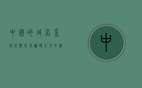 中国的域名采用什么字符编码方式（中国的域名为），中国域名采用的字符编码方式解析（域名编码探究），中国域名编码方式解析，探究域名字符编码背后的秘密