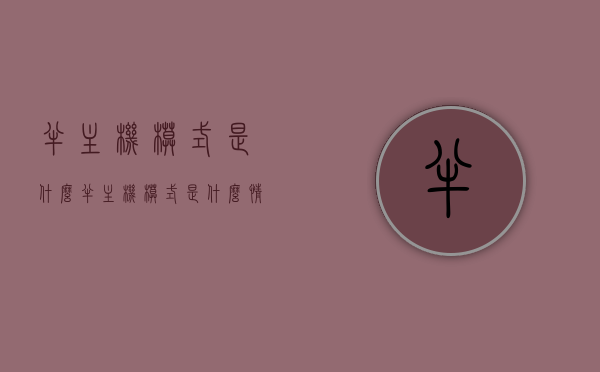半主机模式是什么（半主机模式是什么情况），半主机模式解析，定义与情境探讨