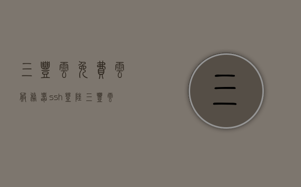 三丰云免费云服务器ssh登陆（三丰云搭建网站），三丰云免费云服务器SSH登录及网站搭建指南