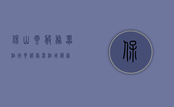 保山云服务器租用（云服务器租用服务），保山云服务器租用，高效稳定的云服务解决方案