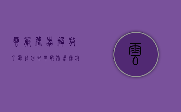 云服务器释放了能找回来（云服务器释放了能找回来嘛），云服务器释放后的数据恢复可能性探讨，云服务器释放后的数据恢复可能性探讨，能否找回丢失的数据？