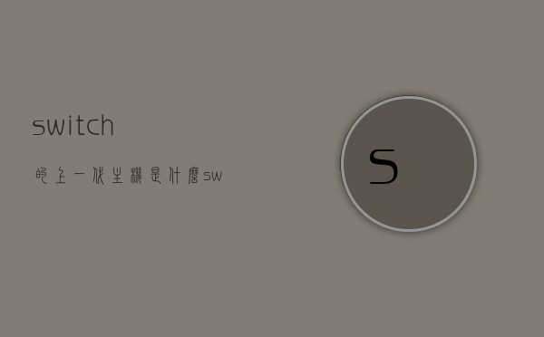 switch的上一代主机是什么（switch主机下一代），关于Switch上一代主机及下一代Switch主机的信息解读，Switch上一代主机及下一代展望，关于Switch主机演进的深度解读