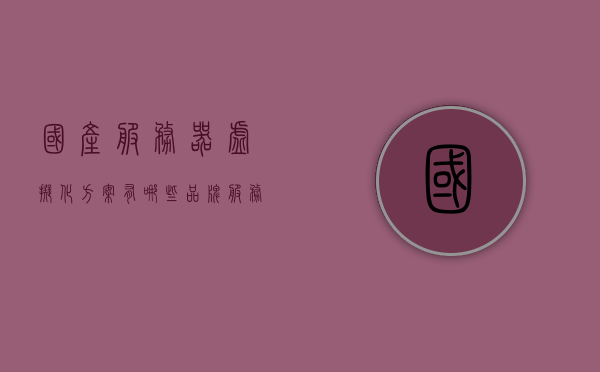 国产服务器虚拟化方案有哪些品牌（服务器虚拟化软件品牌），国产服务器虚拟化方案品牌一览，服务器虚拟化软件品牌全解析 第1张