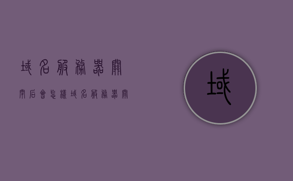 域名服务器关闭后会怎样（域名服务器关闭后会怎样处理），域名服务器关闭后产生的影响及处理措施