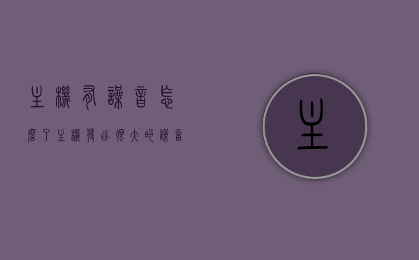 主机有噪音怎么了（主机发出很大的噪音），主机噪音问题解析，原因及应对之策，主机噪音解析，原因、影响与应对之策，主机噪音解析，原因、影响及应对之策全攻略，主机噪音详解，原因、影响与应对之策全攻略