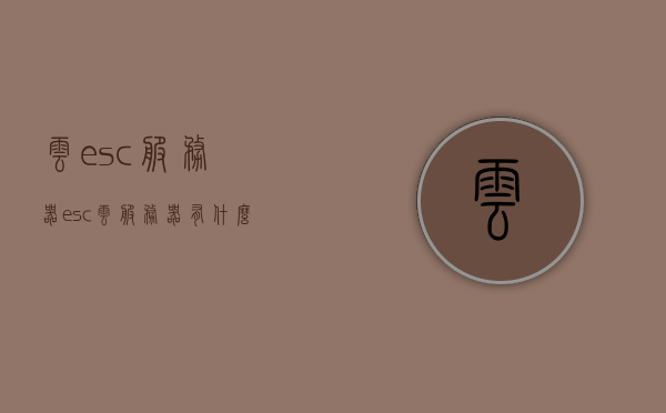 云esc服务器（esc云服务器有什么用），云ESC服务器的功能与优势解析，云ESC服务器的功能与优势解析，探讨ESC云服务器的实际应用与效益，云ESC服务器的功能与优势解析，探讨实际应用与效益，云ESC服务器的功能与优势解析，探讨实际应用与效益的深入探讨，云ESC服务器的功能优势解析，探讨实际应用与效益的深入探讨