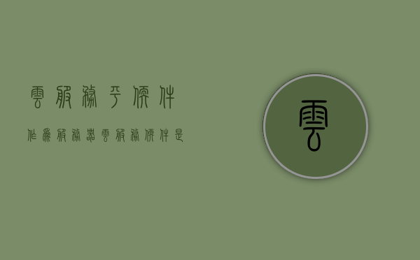 云服务平软件作为服务器（云服务软件是什么），云服务软件，作为服务器的新选择