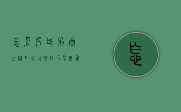 怎么把域名卖给国外公司呢（域名怎么卖给别人），如何向国外公司出售域名，域名销售指南，域名销售指南，如何向国外公司成功出售域名，如何向国外公司成功出售域名，域名销售指南与策略技巧分享，域名销售指南，向国外公司成功出售域名的策略与技巧分享，向国外公司成功出售域名的策略与技巧分享，域名销售指南及实践指南