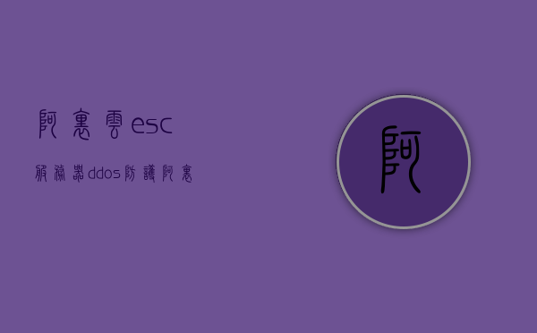 阿里云esc服务器ddos防护（阿里云 ddos防护），阿里云ESC服务器DDoS防护策略解析，阿里云ESC服务器DDoS防护策略深度解析