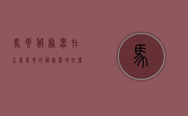 马云服务器在水里（马云的服务器叫什么），马云服务器水下之谜，揭秘其服务器名称与故事