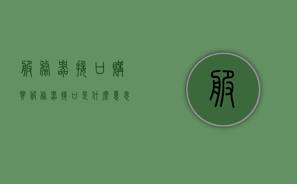 服务器接口购买（服务器接口是什么意思），关于服务器接口购买，解析服务器接口的含义与购买指南