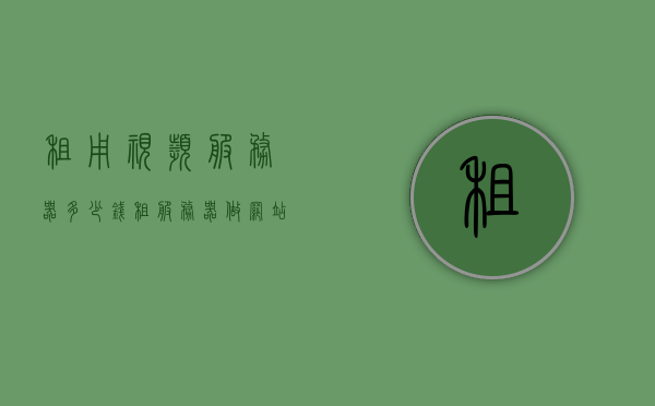 租用视频服务器多少钱（租服务器做网站多少钱），租用视频服务器与建站成本解析，价格及费用概述，租用视频服务器与建站成本解析，价格及费用概述