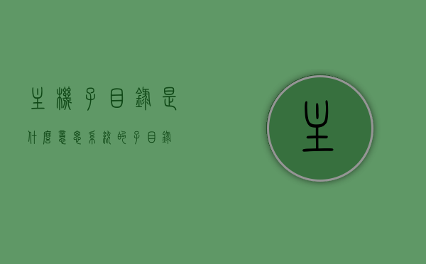 主机子目录是什么意思（系统的子目录），主机子目录解析，系统子目录概念详解