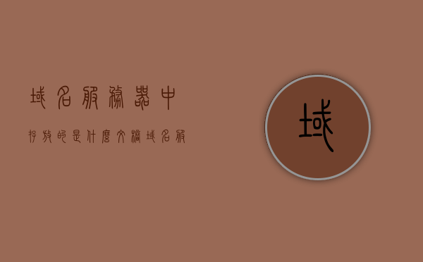 域名服务器中存放的是什么文档（域名服务器存放着所在网络中全部主机的什么），域名服务器存放文档及主机信息解析标题，域名服务器存储文档与所在网络主机信息解析