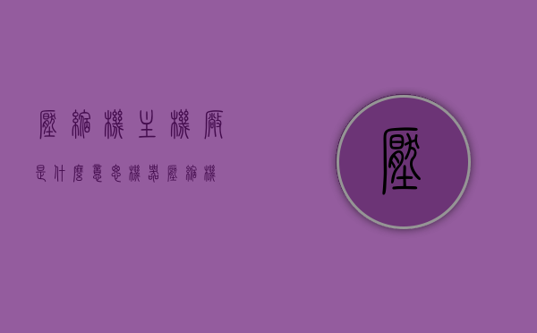 压缩机主机厂是什么意思（机器压缩机），压缩机主机厂，解析机器压缩机的含义与功能，压缩机主机厂解析，机器压缩机的含义、功能及运作原理探索
