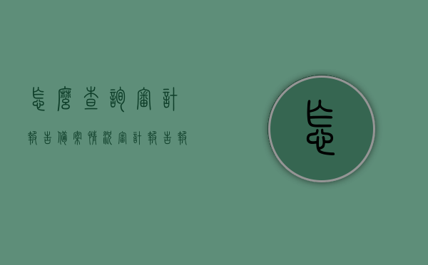 怎么查询审计报告备案情况（审计报告报备号在哪里看），如何查询审计报告备案情况及报备号查询指南，审计报告备案情况及报备号查询指南，步骤与注意事项，审计报告备案情况及报备号查询指南，步骤、注意事项全解析，审计报告备案情况及报备号查询指南详解，查询步骤与注意事项全解析
