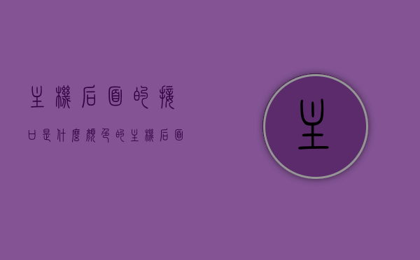 主机后面的接口是什么颜色的（主机后面的接口图解 示意图），主机接口颜色详解，图解示意图带你了解主机背后接口布局