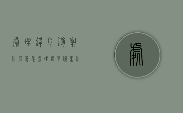 处理违章备案什么意思（处理违章备案什么意思呀），处理违章备案详解，含义与流程