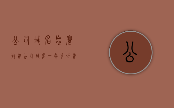 公司域名怎么收费（公司域名一年多少费用），关于公司域名的收费标准和费用解析，关于公司域名的收费标准和费用解析，一年需要多少费用？，公司域名费用解析，收费标准、费用及年度成本概览，公司域名费用全解析，收费标准、年度成本与费用概览