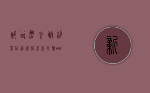 新西兰云服务器租赁价格表（新西兰warehouse公司），新西兰Warehouse公司云服务器租赁价格表曝光，新西兰Warehouse公司云服务器租赁价格表曝光及分析