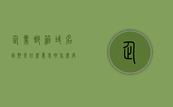 企业邮箱域名到期是什么意思啊怎么弄回来（企业邮箱域名不可用），企业邮箱域名到期解析与恢复方法