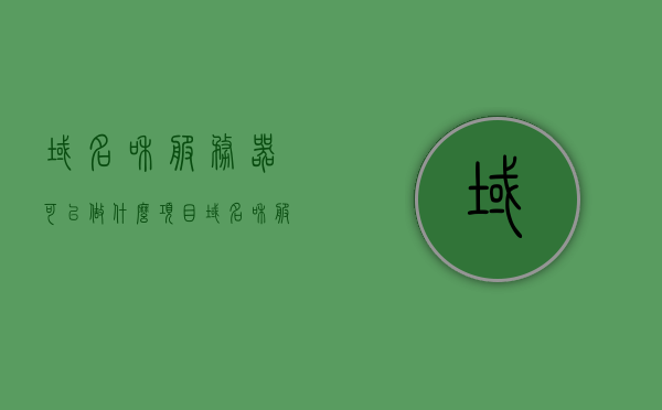 域名和服务器可以做什么项目（域名和服务器可以不在一个平台吗），域名与服务器，项目应用及平台选择探讨，域名与服务器，项目应用及跨平台选择策略探讨