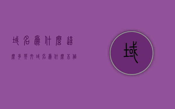 域名为什么这么多英文（域名为什么不值钱了），域名解析中的英文占比及其价值变迁探究