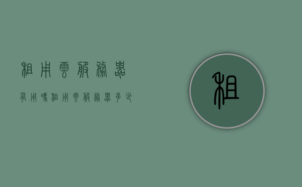 租用云服务器有用吗（租用云服务器多少钱），租用云服务器，优势与成本解析，租用云服务器的优势与成本解析，是否值得投入？，云服务器租用，优势与成本解析，是否值得投入？