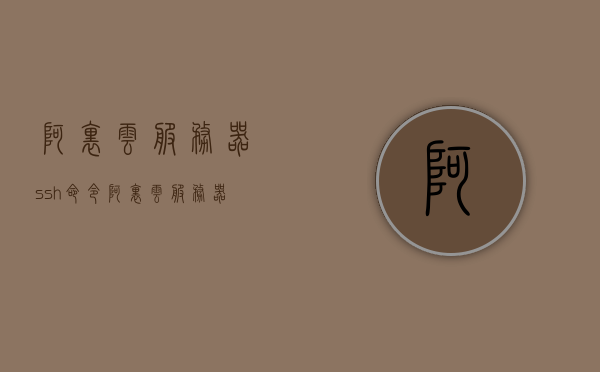 阿里云服务器ssh命令（阿里云服务器ssh命令是什么），阿里云服务器SSH命令详解及操作指南，阿里云服务器SSH命令详解与操作指南，从基础命令到高级操作全攻略