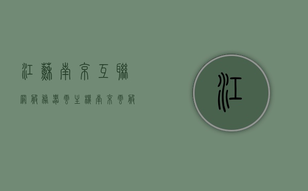 江苏南京互联网服务器云主机（南京云服务科技有限公司），南京云服务科技有限公司，江苏南京互联网服务器云主机专业服务