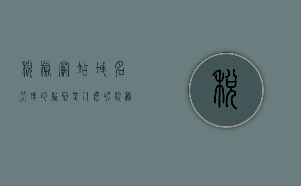 税务网站域名管理的原则是什么呢（税务网站域名管理的原则是谁开设），税务网站域名管理原则详解，开设与管理税务网站域名的准则探究，税务网站域名管理原则详解，开设与管理准则探究，税务网站域名管理原则详解，开设与管理准则探究及实践指南，税务网站域名管理原则详解，开设、管理准则探究与实践指南，税务网站域名管理原则详解，开设、管理准则探究与实践指南，税务网站域名管理原则详解，开设、管理准则探究与实践指南全攻略，税务网站域名管理原则详解，开设、管理准则探究与实践指南全攻略