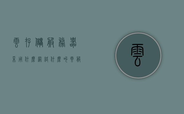 云存储服务器采用什么网络（什么叫云服务器储存），云存储服务器采用的网络类型及云服务器储存概念解析