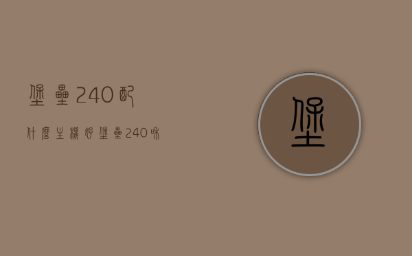 堡垒240配什么主机好（堡垒240和240ex），堡垒240系列显示器与主机搭配指南，选择最佳主机组合（堡垒240与240ex）