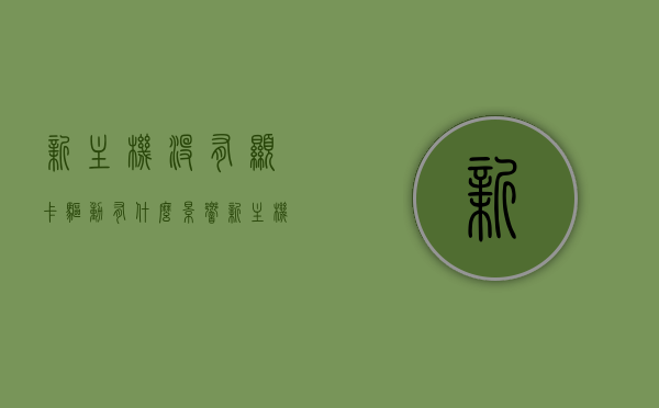 新主机没有显卡驱动有什么影响（新主机没有驱动怎么办），新主机无显卡驱动的影响及解决方案